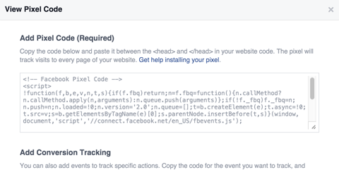 facebook pixelcode