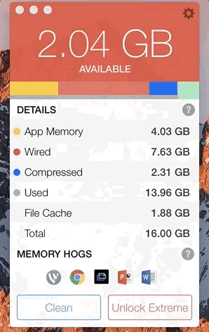 Maak RAM vrij op uw Mac met Memory Clean.