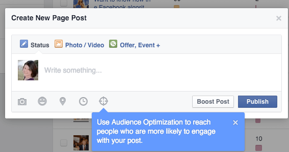 Facebook-doelgroepoptimalisatie voor berichtenpictogram