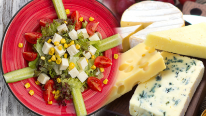 Kaasdieet van 10 kilo in 15 dagen! Hoe verzwakt het eten van kaas? Schokdieet met kwark en salade