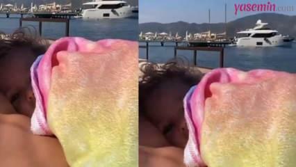 Anıl Altan, die op vakantie was, maakte een video met zijn dochter!