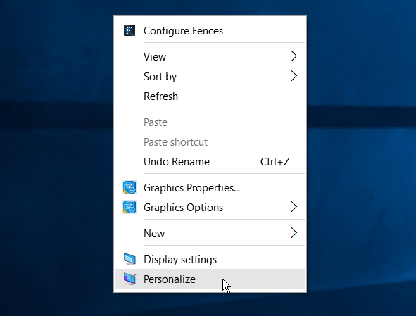 Windows 10 personaliseren