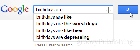 Wat Google van verjaardagen vindt