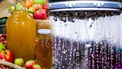 Wat zijn de voordelen van azijn van appelcider? Wat gebeurt er als je appelazijn aan je douchewater toevoegt?