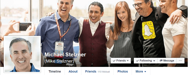 Michael Stelzner kwam bij Facebook op aanbeveling van MarketingProf's Ann Handley.