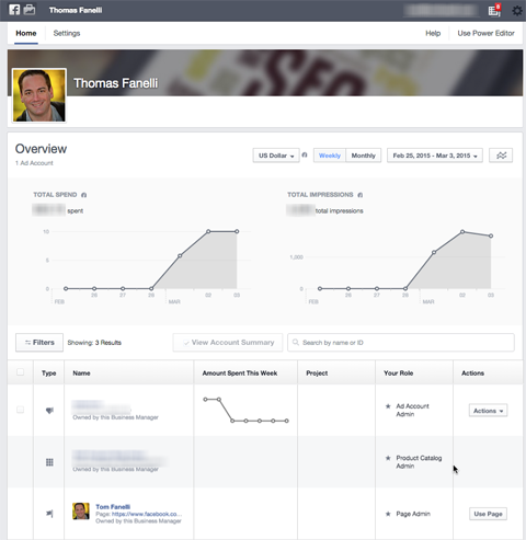 facebook business manager overzicht