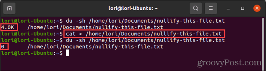 Redirect naar devnull met behulp van het cat-commando in Linux