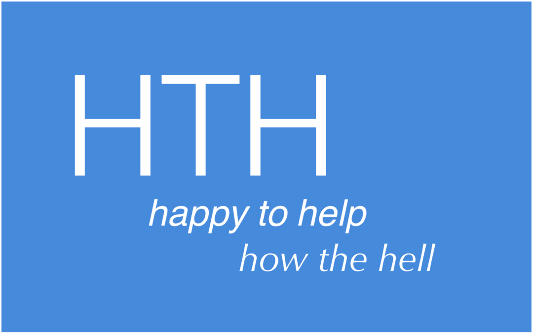 Wat betekent HTH in de wereld van internetafkortingen?