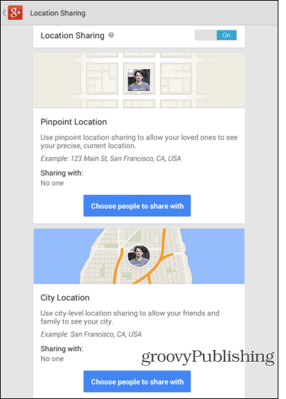 Locatie-instellingen voor Google Android-app updaten