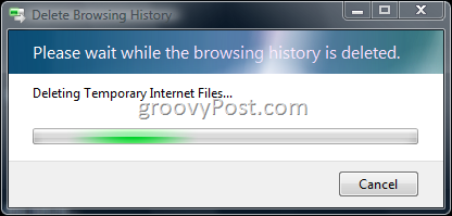 Maak een batchbestand om IE7-browsergeschiedenis en tijdelijke bestanden te verwijderen