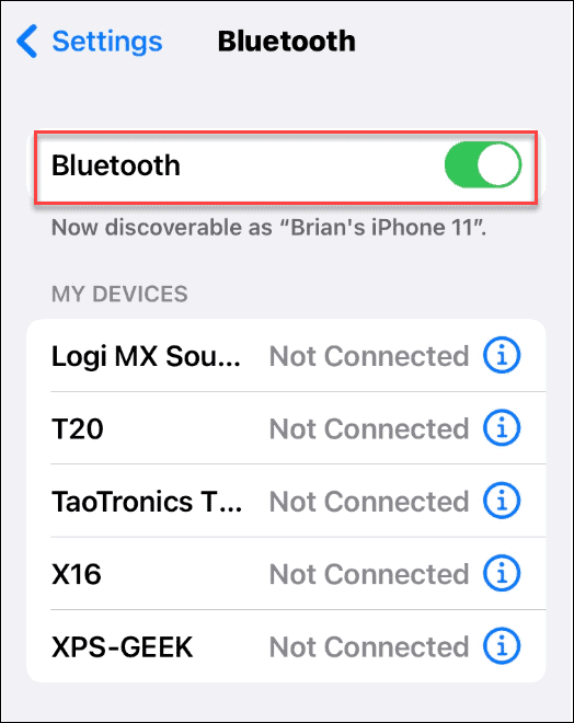 bluetooth deel een wifi-wachtwoord op de iPhone