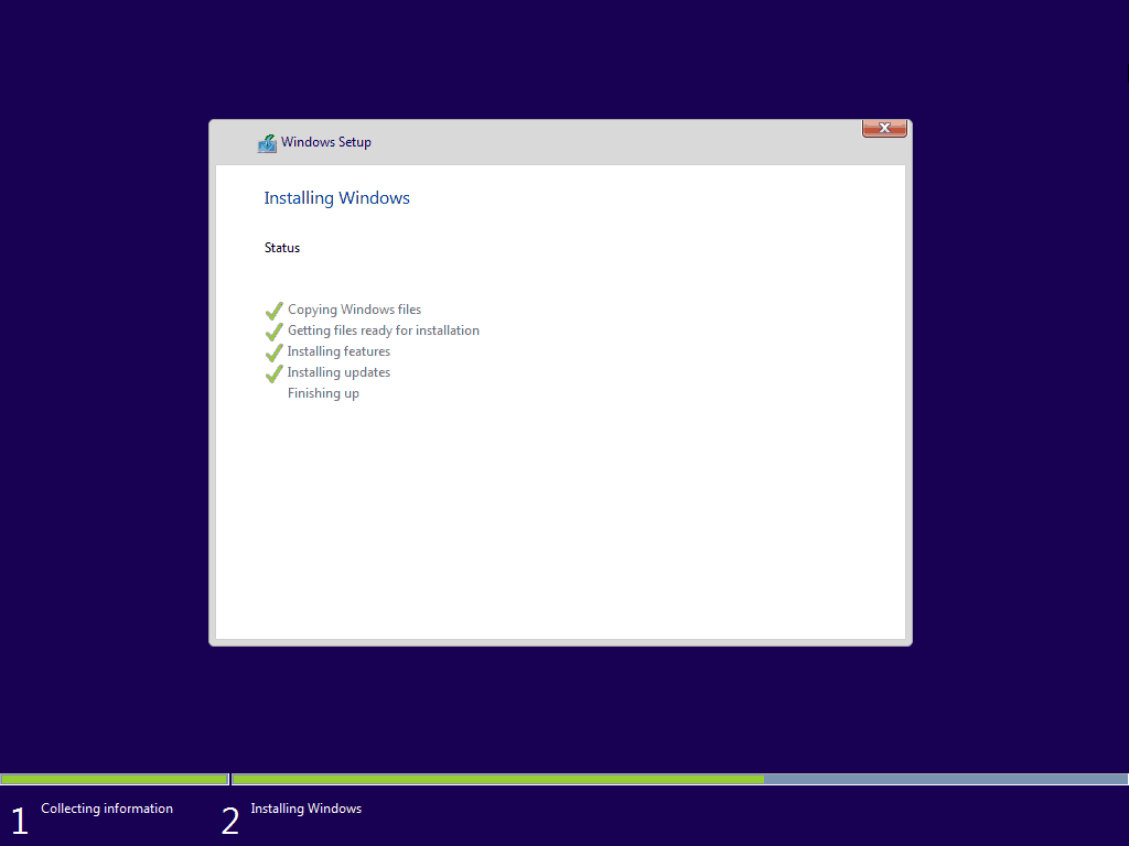 11 Windows 10 schone installatie voltooien