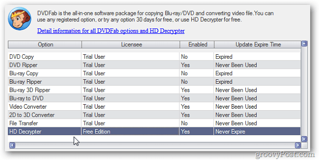 HD Decrypter-licentie