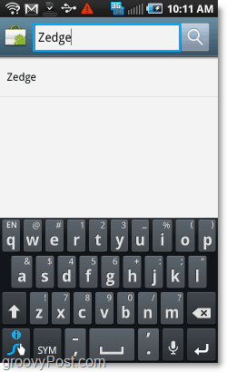 doorzoek de Android-markt voor Zedge