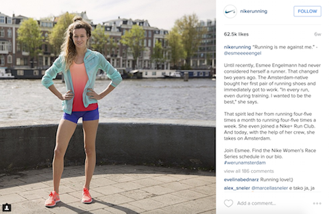 Nike Running Instagram-bericht
