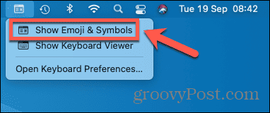 mac toont emoji en symbolen