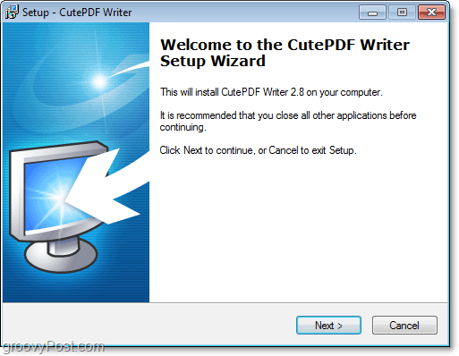 hoe cutePDF te installeren in Windows 7