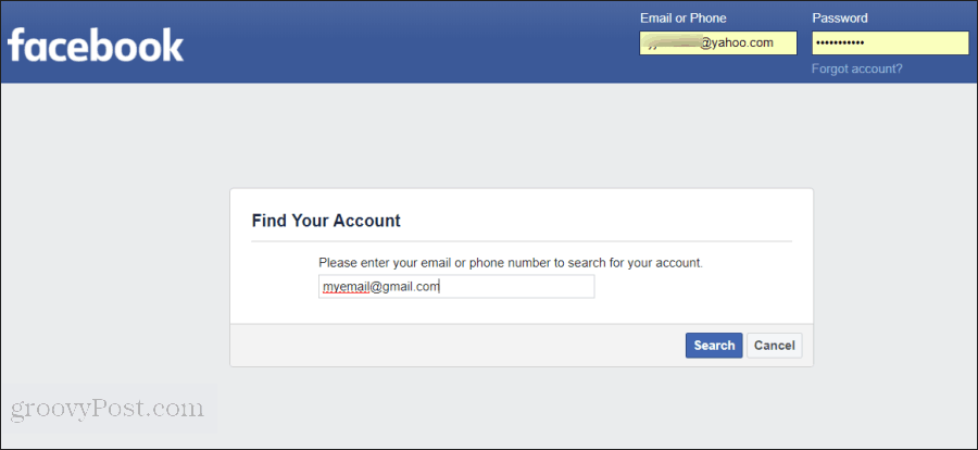 Facebook-wachtwoord opnieuw instellen