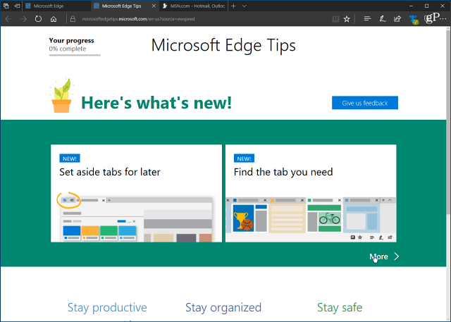 Schakel de vervelende welkomstpagina van Microsoft Edge 'First Run' uit in Windows 10