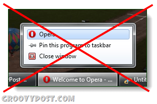 opera kan niet privé browsen vanuit vensters met springlijsten 7