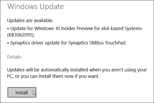 Windows 10 Build 10074 Update KB3062095 beschikbaar