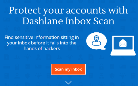 Dashlane Inbox Scan