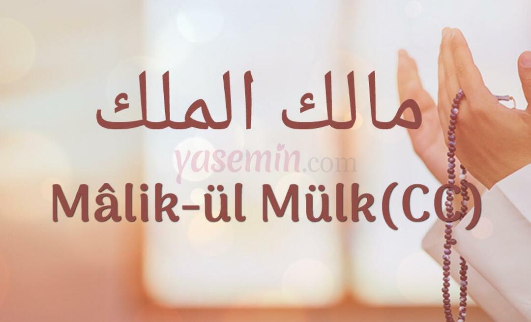 Wat betekent Malik-ul Mulk, een van de mooie namen van Allah (swt),?