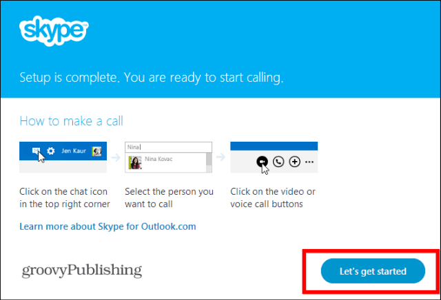 Skype HD Outlook geïnstalleerde plug-in aan de slag