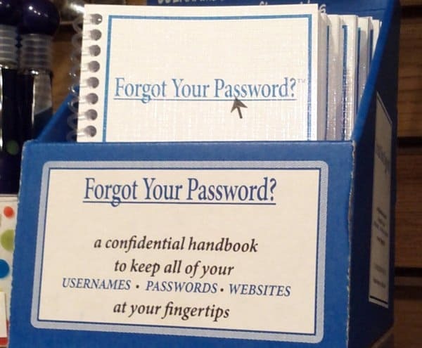 Je wachtwoord vergeten