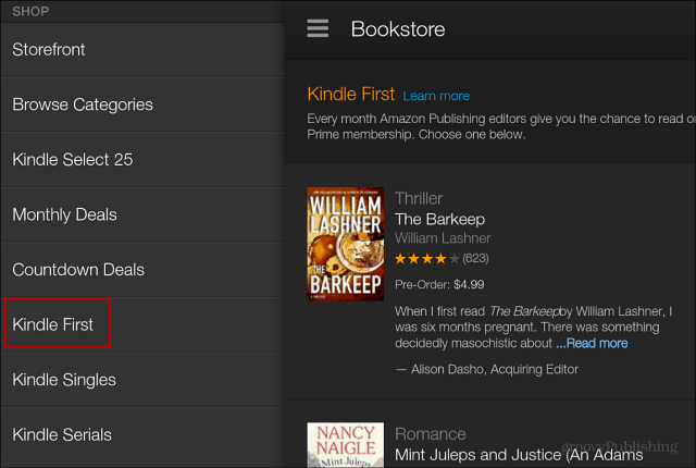 Amazon Prime biedt abonnees gratis vooraf uitgebrachte eBooks