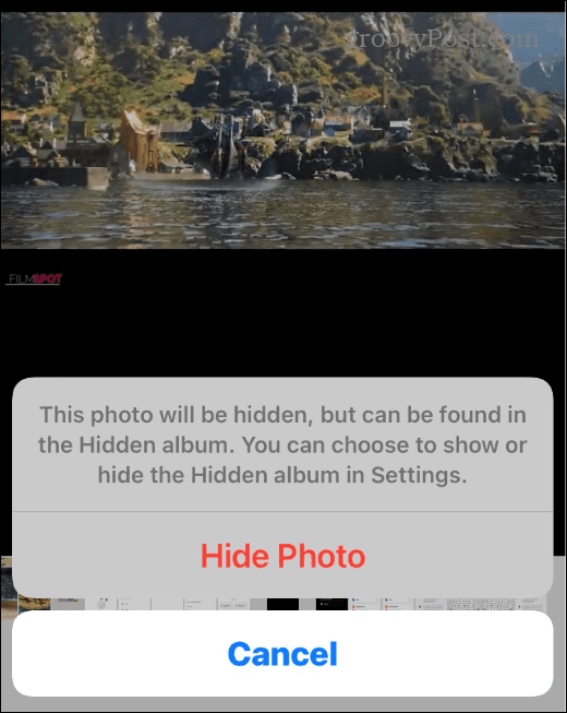 Foto's vergrendelen op iPhone