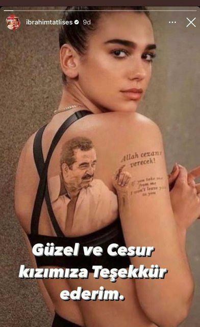 Dua Lipa en İbrahim Tatlıses photoshop