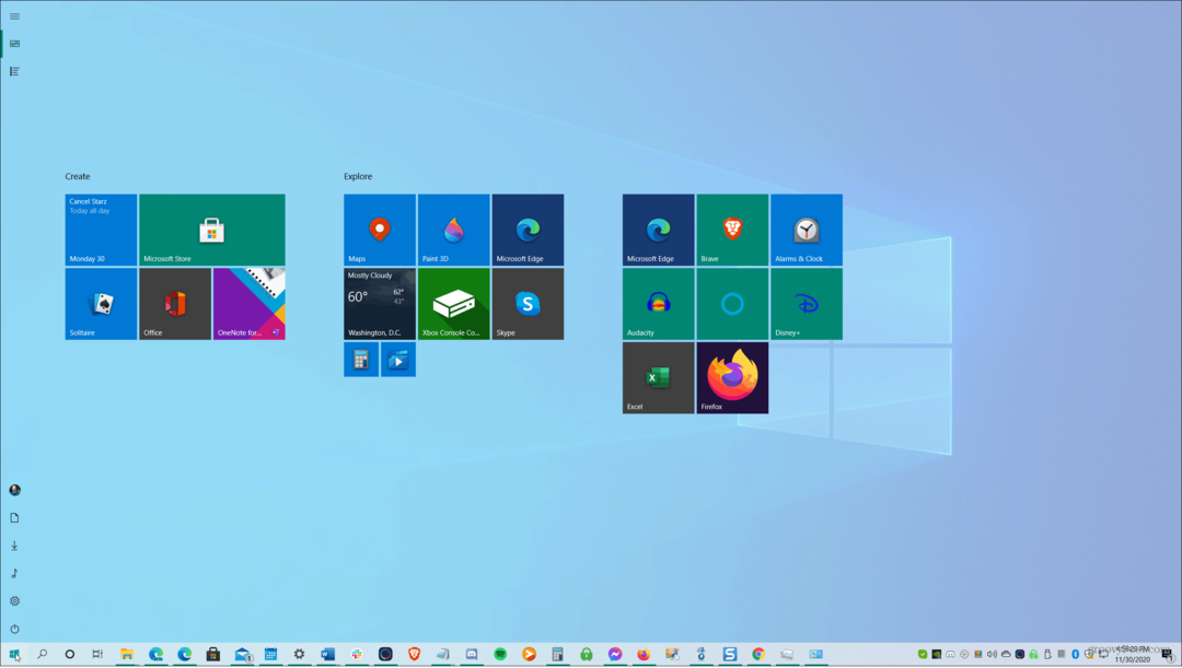 Hoe u het Windows 10-startmenu op volledig scherm kunt maken