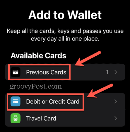apple pay voeg vorige kaart of nieuwe bankpas of creditcard toe