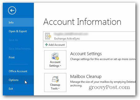 Outlook 2013 gebruikt handtekening bestandsopties