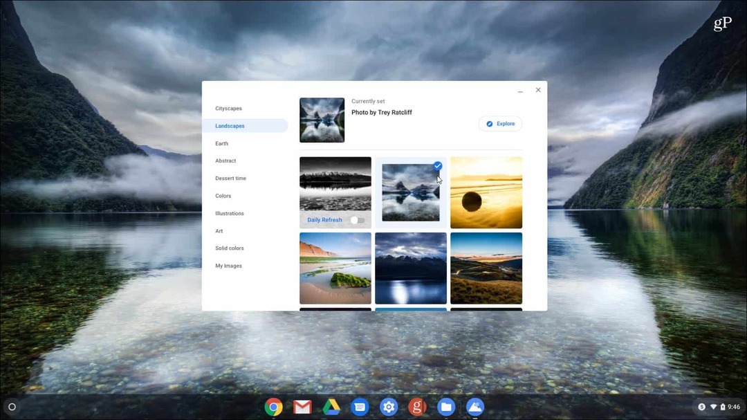 Hoe de bureaubladachtergrond op een Google Chromebook te wijzigen