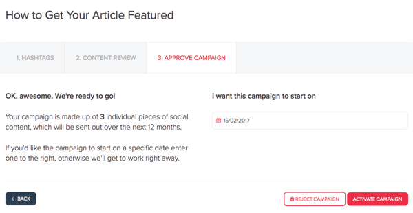 MissingLettr.com zorgt voor de promotie van uw blogpost gedurende 12 maanden.