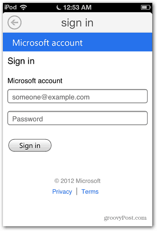 Log in op een Microsoft-account