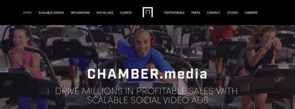 Chamber Media maakt schaalbare sociale videoadvertenties.