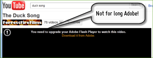 Bekijk YouTube zonder Adobe Flash Player te installeren