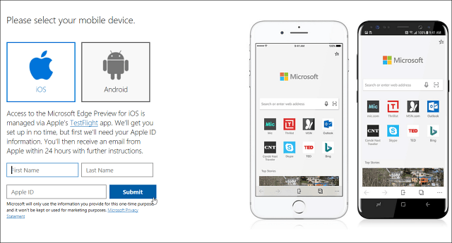 Microsoft Edge-webbrowser komt nu naar iOS en binnenkort met Android