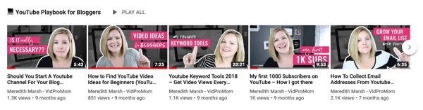 Hoe u een videoserie gebruikt om uw YouTube-kanaal te laten groeien, een voorbeeld van een YouTube-serie met vijf video's over één onderwerp