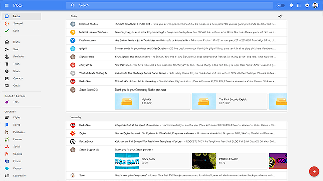 rommelige mailbox google gmail inbox