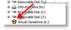 ISO-image koppelen met VirtualClone Drive