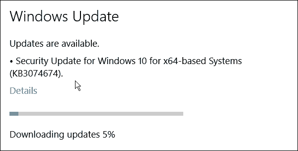 Windows 10 krijgt nog een hotfix-combinatiepakket (KB3074674)