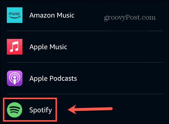 Alexa muziekdiensten Spotify