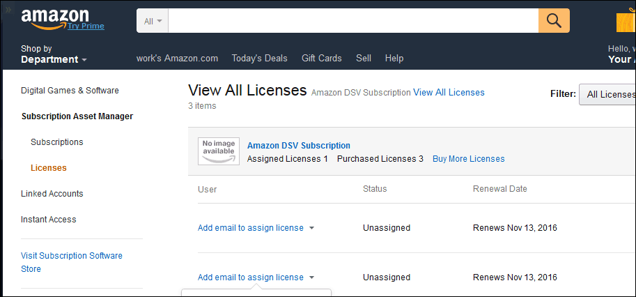 Productcode voor Amazon Windows 10