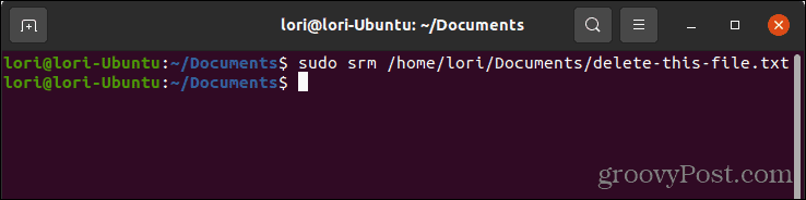 Verwijder veilig een bestand met behulp van secure-delete in Linux