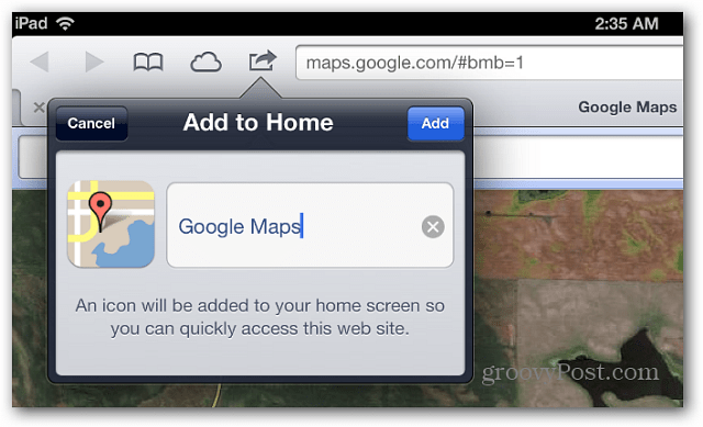 Tip voor iOS 6: voeg Google Maps toe aan het startscherm