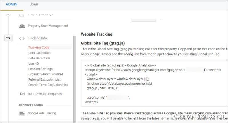 Google Analytics-trackingcode